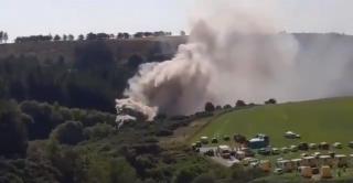 Tren deraiat în Scoția, după o alunecare de teren. Două persoane și-ar fi pierdut viața