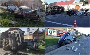 Accident teribil în cartierul Unirea, Bistrița Năsăud