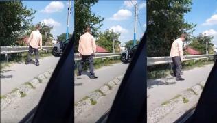 Un șofer drogat a fugit cu un taxi după ce a provocat un accident în Craiova