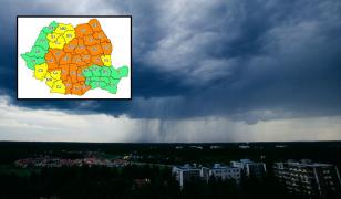 Avertizare meteo de furtuni și grindină în 20 de județe, a fost emis Cod Portocaliu