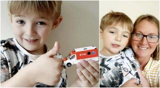 Josh şi mama sa, Caroline