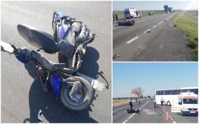 Bărbat spulberat de pe scuter de o șoferiță de 22 de ani,