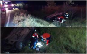 Șofer mort și doi copii mici răniți după ce s-au răsturnat cu mașina într-un șanț, la Urziceni