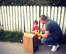 Alex,jandarmul-erou pentru un băiețel de 4 ani din Botoșani