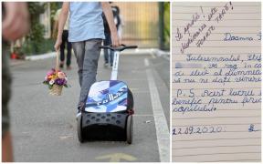 Solicitarea unui elev de scoala primara din Pitești