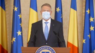Klaus Iohannis, într-o declarație de presă susținută la Palatul Cotroceni