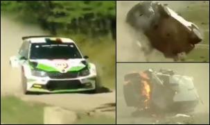 Mașina lui Simone Tempestini s-a răsturnat și a luat foc