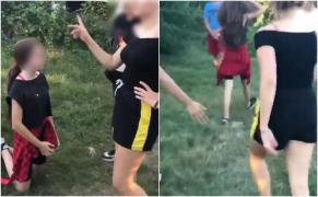 O fată de 13 ani a fost călcată în picioare de patru bătăușe