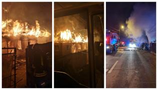 Incendiul, produs de la jarul încins căzut din sobă