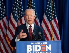 Joe Biden susţine un discurs