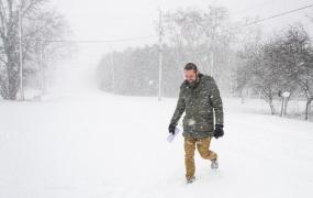 Ninsori şi viscol în România