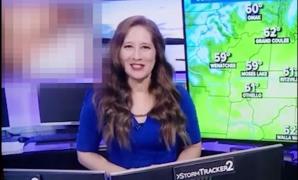 În timpul rubricii meteo de la un post TV american, pe ecran a rulat pentru scurt timp un film pentru adulţi