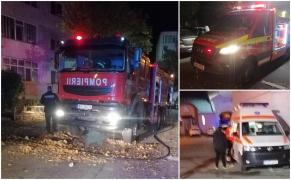 O fată de 15 ani a sărit de la etajul unui bloc din Tulcea, după ce i-a luat foc apartamentul. Adolescenta a fost găsită de pompieri
