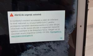 Românii, avertizaţi prin RO-Alert să se protejeze şi să se vaccineze. Valeriu Gheorghiţă: "O să trimite alerte săptămânal"