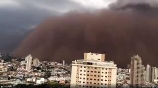 Furtună de nisip în Brazilia, octombrie 2021