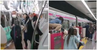 Atac într-un tren din Tokyo