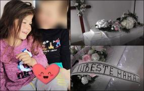 "Sufleţel mic, te iubeşte mama". Antonia, copila ucisă şi arsă de iubitul mamei în Arad, condusă pe ultimul drum într-un sicriu alb imaculat