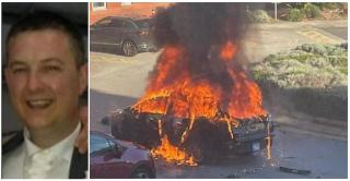 Taximetristul a oprit maşina în ultimul moment, apoi l-a blocat pe atacator în interiorul vehiculului