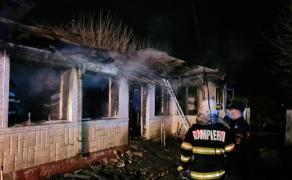 incendiu în comuna Gologanu din Vrancea