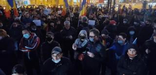 protest anti restricții la Ploiești - 21 noiembrie 2021