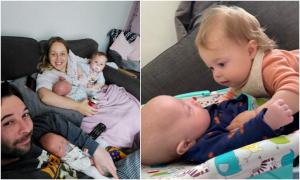 O britanică de 34 de ani, căreia i s-a spus că are șanse foarte mici să rămână gravidă, a devenit mamă a trei copii