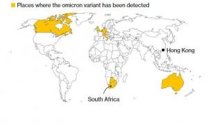 Harta Omicron. Unde s-a răspândit până acum în lume noua variantă de coronavirus, considerată periculoasă