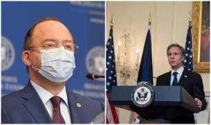 Consultări între ministrul de Externe Bogdan Aurescu şi secretarul de stat al SUA, Antony Blinken