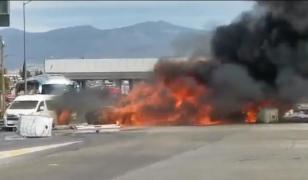Un camion a izbit 6 maşini, iar mai multe autoturisme au izbucnit în flăcări, pe o autostradă din Mexic