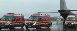 Patru pacienţi cu COVID-19, aflaţi în stare gravă, transferaţi în Italia cu o aeronavă a MApN