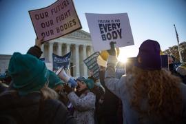 protest la Curtea Suprema din Statele Unite