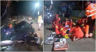 Un tânăr de 23 de ani, proaspăt tătic, a murit pe loc după ce a intrat cu mașina într-un cap de pod la Vlăsinești, în Botoșani