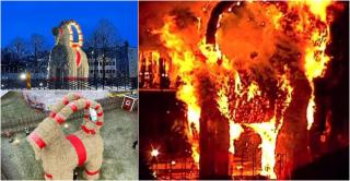 Capra a fost incendiată vineri dimineţă