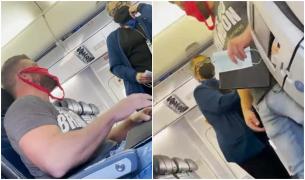 Un pasager recalcitrant, care purta pe faţă lenjerie intimă în loc de mască, a fost dat jos din avion în SUA