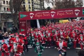 Maratonul Moş Crăciunilor de la Madrid. Mii de oameni au alergat pentru a ajuta comunitatea din La Palma