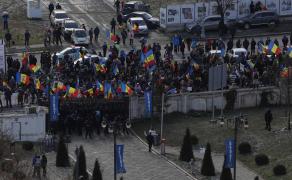 protest la Parlament 21 decembrie 2021