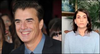 Chris Noth (stânga); Lisa Gentile (dreapta)