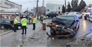 Accident grav la Potigrafu