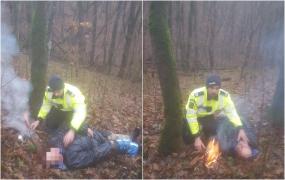 "Am alunecat într-o râpă, în pădure, sunt rănit și nu mai pot să ies!" Strigătul disperat al unui bărbat de 60 de ani care a fost la un pas de moarte