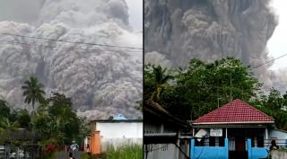 erupție vulcanică în Indonezi