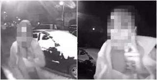 Filmările surprinse de o cameră de supraveghere arată cum femeia se apropia de o casă din Ilford, în estul Londrei