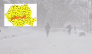 Ninsori şi viscol în România