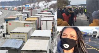 Sute de șoferi de TIR, mulți dintre ei români, umiliți la intrare în Germania: "De ce suntem tratați așa? Până când?"