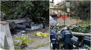 Un român din Italia a murit strivit în maşină, s-a prăbușit cu Opelul de pe un pod din Roma, de la 8 metri înălţime