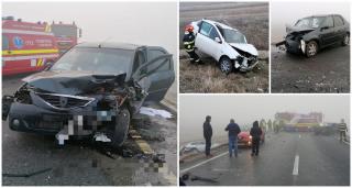 O mamă şi fetiţa ei, spulberate pe centura Alexandriei. Renault aruncat pe câmp, după impactul cu un Logan