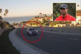Tiger Woods, filmat la volan cu câteva minute înainte de accident: "Va dura câteva luni până va putea merge din nou"