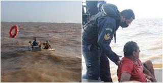 Ei au fost reperaţi de navele care se aflau în zonă şi ajutau la transportul oxigenului pentru spitalele suport Covid