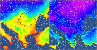 Vremea 8  -  21 februarie 2021. De la 20 de grade Celsius la - 20 de grade Celsius, în doar câteva ore