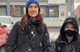 Sarah Jefford şi fiul, Lenus