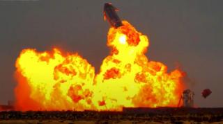 Prototipul Starship SN10 al navei SpaceX a explodat la scurt timp după aterizare