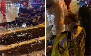 Gest de mare omenie al unui poliţist din Constanţa. Agentul şi-a dat haina de pe el unui bărbat rănit în accident, să-i ţină de cald